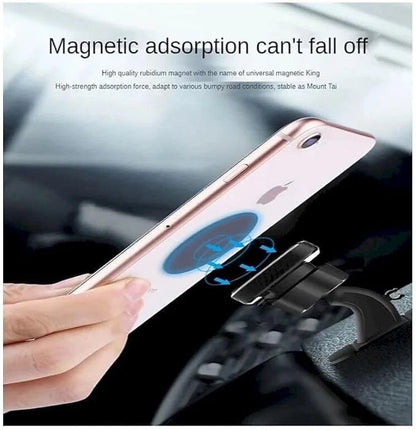 2-in-1 Magnetic Car Phone Holder – 360° Adjustable