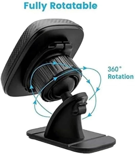 2-in-1 Magnetic Car Phone Holder – 360° Adjustable